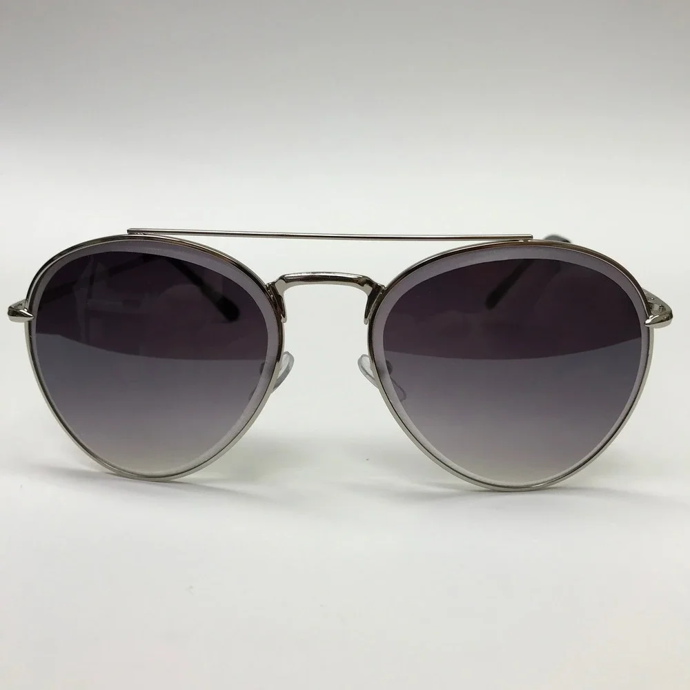 Sunglasses Fashion Classic Shades‎ Pilot UV400 Protection Silver Frame Gradient